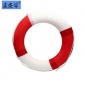 厂家泡沫游泳圈船用成人充气救生圈红白相间彩色包布救生圈